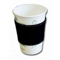 Black Suede Leather Coffee Sleeve